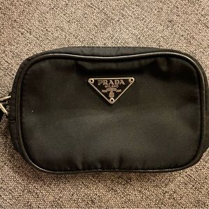 Vintage Prada Tessuto Nylon Zip Coin Pouch